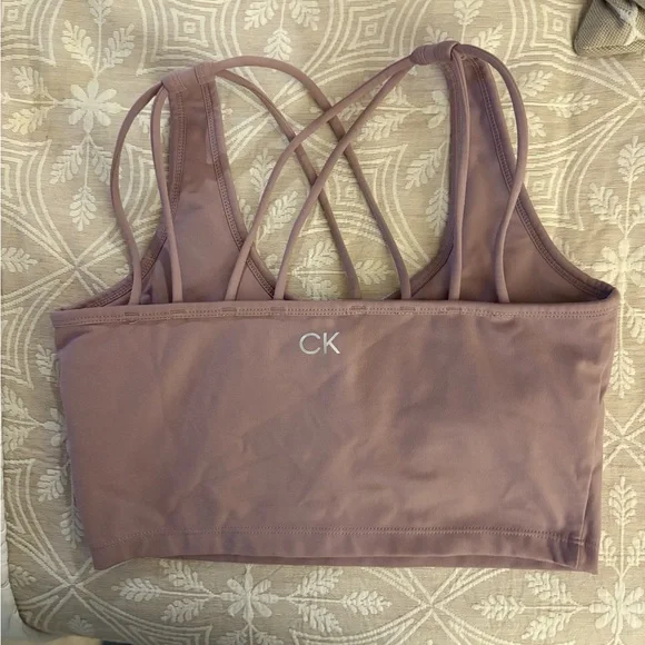 Calvin Klein Lavender Sports Bra - Picture 2 of 2